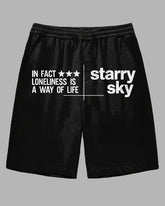 Big and Tall Men's Simple Style Funny Saying starry sky Printed Outdoor Casual Shorts